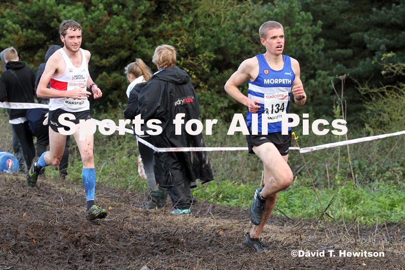 Senior men, National Cross Country Relay Champs., Berry Hill Park, Mansfield.  Photo: David T. Hewitson/Sports for All Pics